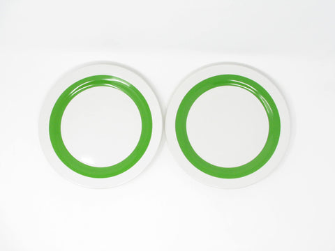 edgebrookhouse - Kate Spade Lenox All in  Good Taste Salad Luncheon Plates with Green Rim - Set of 2