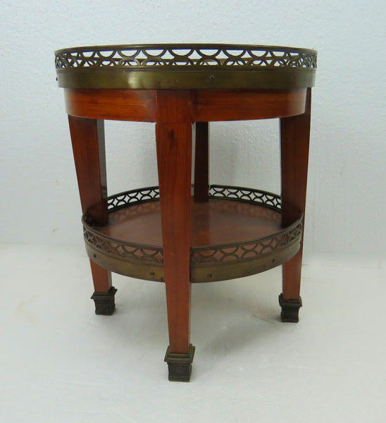 edgebrookhouse - Late 19th Century French Louis XVI Style Petite 2-Tier Gueridon Table