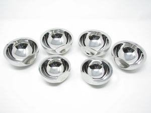 edgebrookhouse - Magppie Stainless Steel Nesting Crescent Serving / Tidbit Bowl Set - 6 Pieces