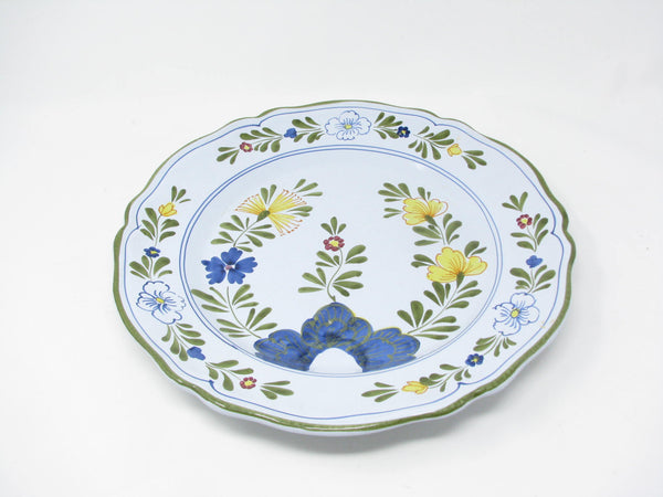 edgebrookhouse - Maioliche il Bargello Ceramiche Italy Pottery Charger Plates with Handpainted Floral Pattern - 12 Pieces