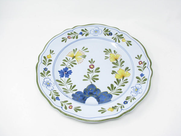 edgebrookhouse - Maioliche il Bargello Ceramiche Italy Pottery Charger Plates with Handpainted Floral Pattern - 12 Pieces