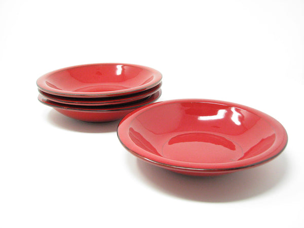 edgebrookhouse - Mamma Ro Italy Red Pottery Pasta Bowls - Set of 4
