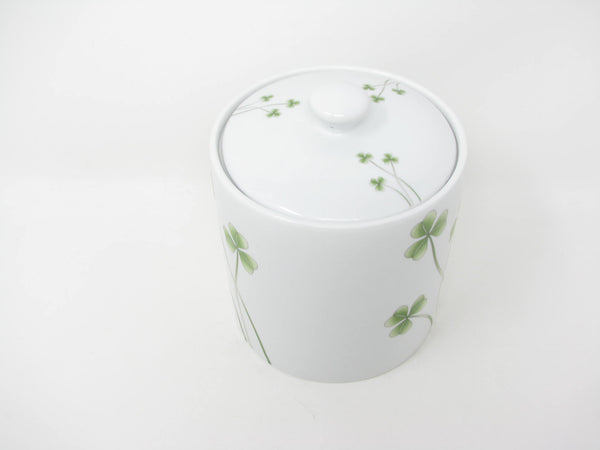 edgebrookhouse - Marcus Notely Ireland Medium Porcelain Lidded Canister with Shamrocks