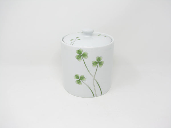 edgebrookhouse - Marcus Notely Ireland Medium Porcelain Lidded Canister with Shamrocks