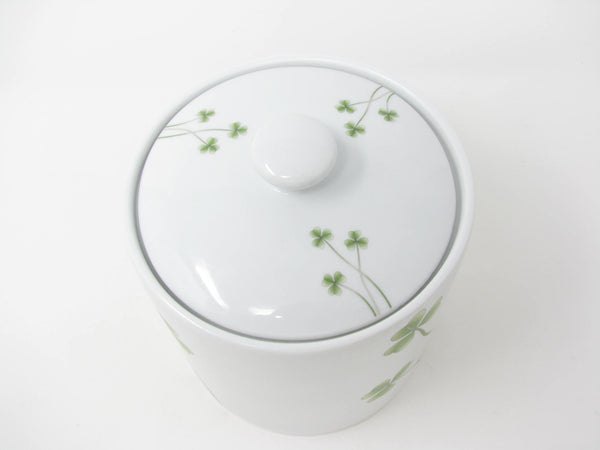 edgebrookhouse - Marcus Notely Ireland Medium Porcelain Lidded Canister with Shamrocks