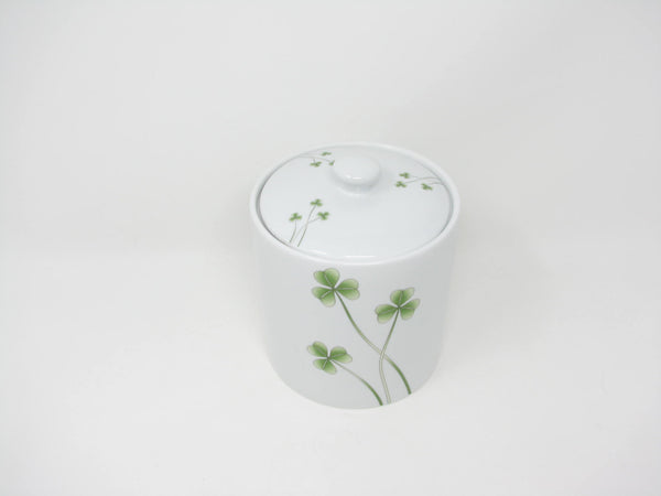 edgebrookhouse - Marcus Notely Ireland Medium Porcelain Lidded Canister with Shamrocks