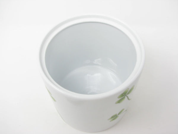 edgebrookhouse - Marcus Notely Ireland Medium Porcelain Lidded Canister with Shamrocks