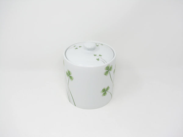 edgebrookhouse - Marcus Notely Ireland Medium Porcelain Lidded Canister with Shamrocks