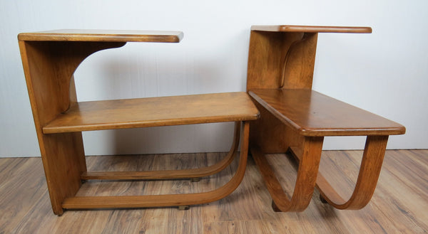 edgebrookhouse - Mid-Century Modern Art Deco Form Occasional Table Suite - 3 Pieces