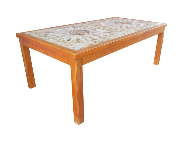 edgebrookhouse - Mid Century Modern Danish Teak and Tile Top Coffee Table by Moluna Mobler