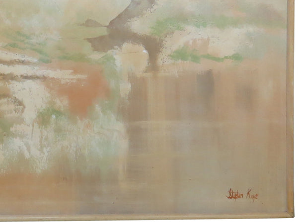 edgebrookhouse - Mid Century Stephen Kaye Abstract Oil on Canvas Landscape