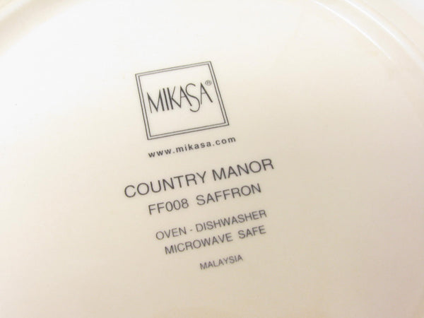 edgebrookhouse - Mikasa Country Manor Saffron Yellow Flower Shaped Salad Plates - Set of 5