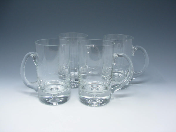 edgebrookhouse - Modern Crystal Mugs or Tankards with Open Bubble Base Made in Poland - 4 Pieces