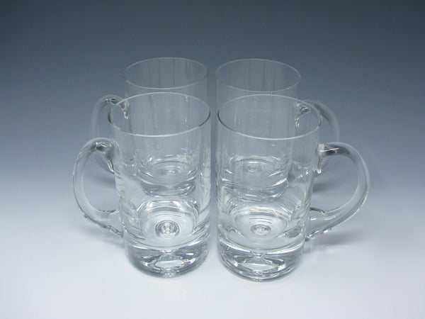edgebrookhouse - Modern Crystal Mugs or Tankards with Open Bubble Base Made in Poland - 4 Pieces