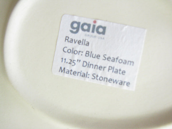 edgebrookhouse - Modern Gaia Organic Shaped Stoneware Plates with Crackle Glaze Mix Match - Set of 7