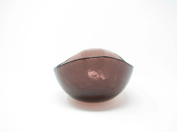 edgebrookhouse - Modern Hudson Beach Glass Amethyst Purple Art Glass Bowl