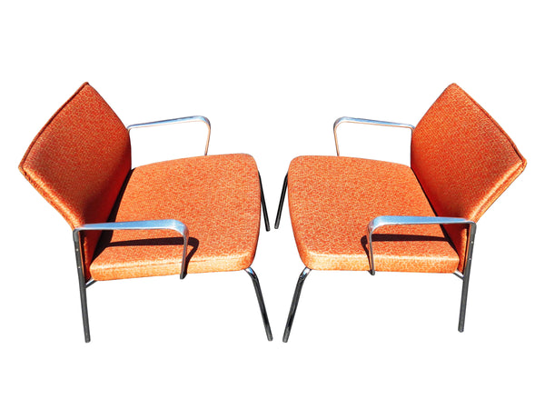 edgebrookhouse - Modern Keilhauer Cal 6611 Lounge Chairs With Arms - a Pair