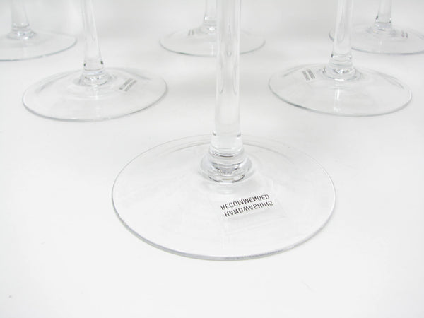 edgebrookhouse - Modern Savoy Martini Glasses with Wide Platinum Band by Crate & Barrel - 6 Pieces