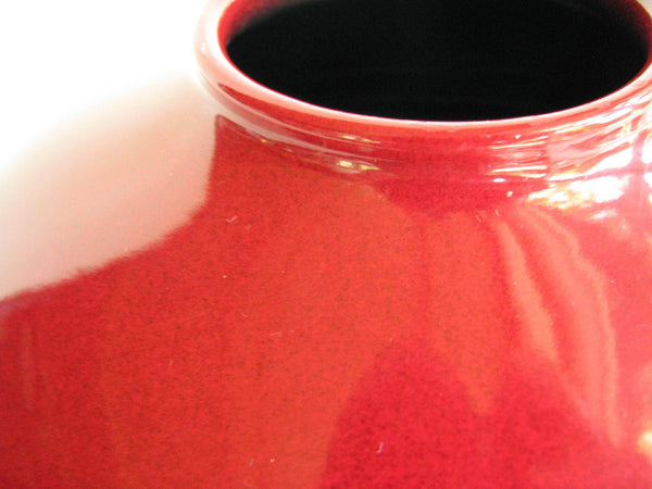 edgebrookhouse - Modern Schuerich Amano Pottery Germany Red Vase
