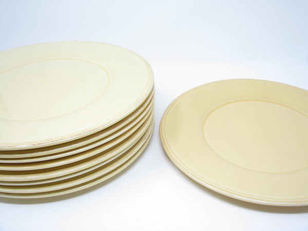 edgebrookhouse - Sur La Table Miel Yellow Stoneware Dinner Plates Made in Portugal - 9 Pieces