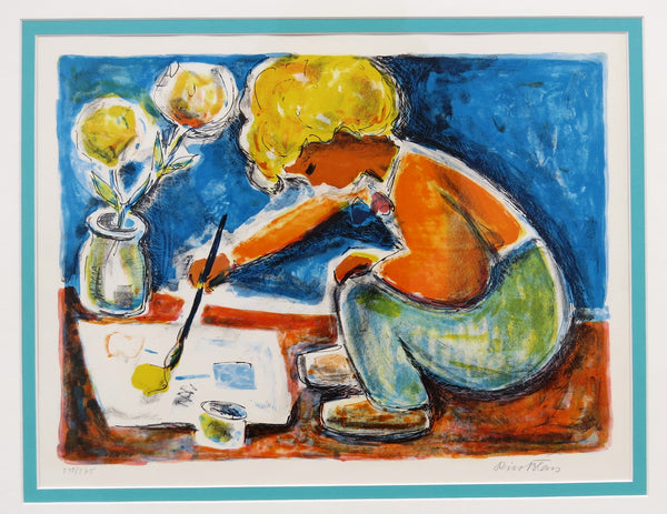 edgebrookhouse - The "Aspiring Artist" - 1960's Limited Edition Lithograph by Rico Blass