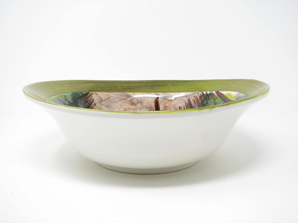 edgebrookhouse - Vietri Italy Vendemmia Hand-Painted Serving Bowl with Organic Shape