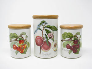 edgebrookhouse - Vinage Portmeirion Pomona Lidded Storage Jars or Canisters - 3 Pieces