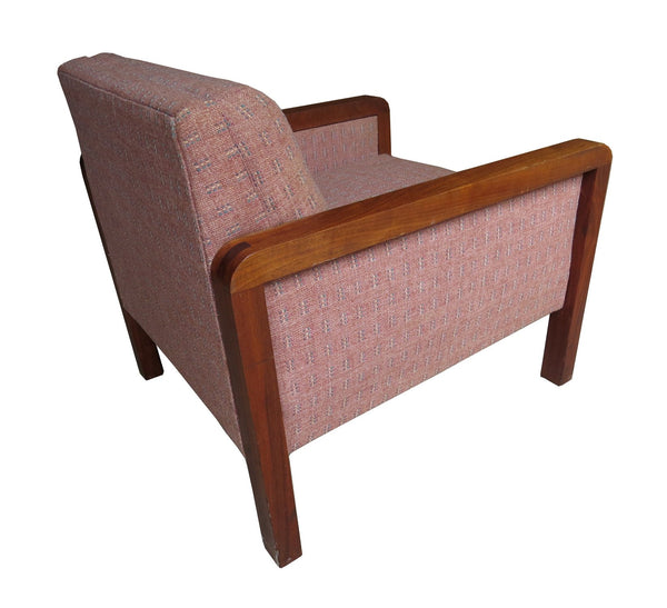 edgebrookhouse - Vintage 1970s W.H. Gunlocke Chair Company Mahogany Lounge Armchairs - a Pair