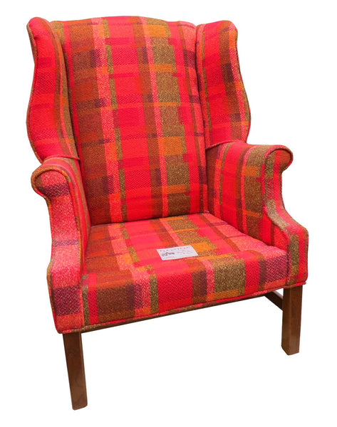 edgebrookhouse - Vintage Mid-Century Flexsteel Classic Georgian Style Wingback Chair
