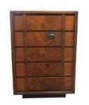 edgebrookhouse - vintage rosewood and walnut 4 drawer dresser by lane furniture company