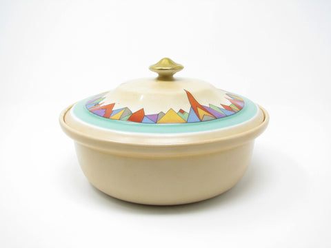 edgebrookhouse - Vintage 1930s Art Deco Hall China Chrysler Forman Brothers Lidded Casserole / Serving Dish