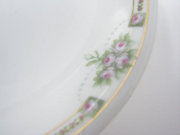 edgebrookhouse - Vintage 1930s Weimar Blankenhain German Porcelain Small Bowls with Pink Floral and Gold Trim - Set of 10