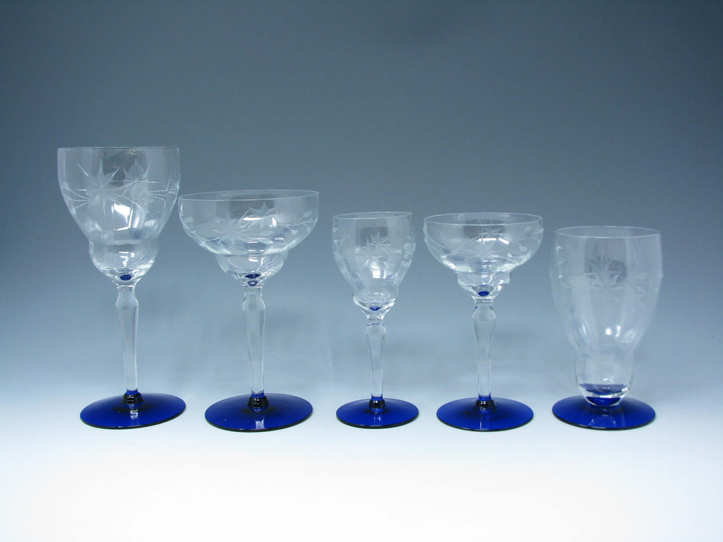 Art Deco Vintage West Virginia Glass Color Fade Pitcher & Glasses Set –  Sustainable Deco, Inc.