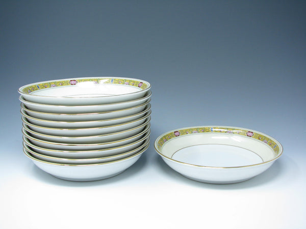 edgebrookhouse - Vintage 1940s Epiag Ivory Czech Porcelain Dinnerware Service for 10 Plus - 64 Pieces