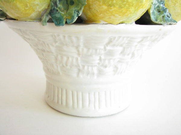 edgebrookhouse - Vintage 1940s Italian Ceramic Lemon Topiary for John Wanamaker & Company