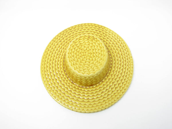 edgebrookhouse - Vintage 1940s Walter Wilson California Pottery Straw Hat Wall Pocket or Planter