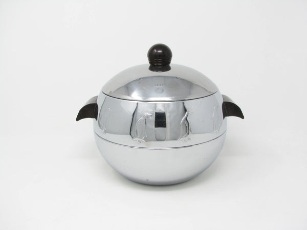 edgebrookhouse - Vintage 1940s West Bend Stainless Steel Penguin Ice Bucket / Hot Server with Bakelite Handles and Finial B