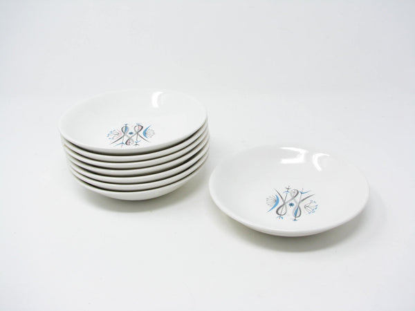 edgebrookhouse - Vintage 1950s Anton Refregier for Paden City Pottery Calligraphy Small Bowls - 8 Pieces