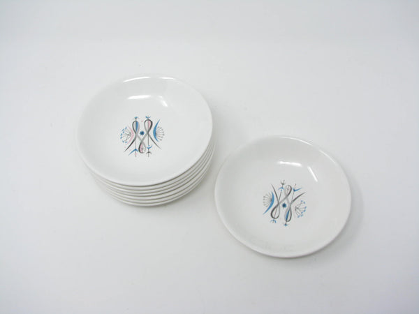 edgebrookhouse - Vintage 1950s Anton Refregier for Paden City Pottery Calligraphy Small Bowls - 8 Pieces