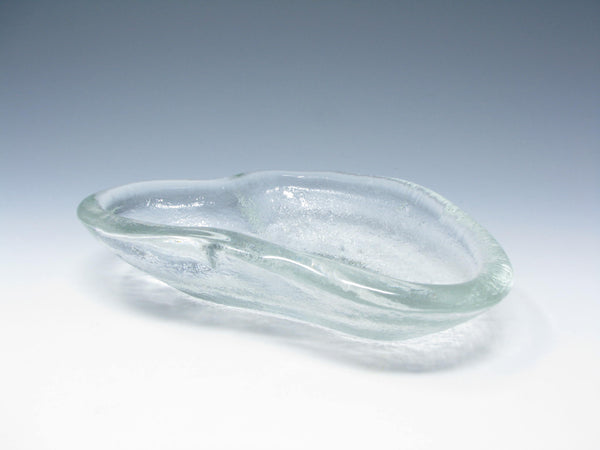 edgebrookhouse - Vintage 1950s Blenko Crystal Clear Glass Organic Free Form Amoeba Dish Designed by Winslow Anderson