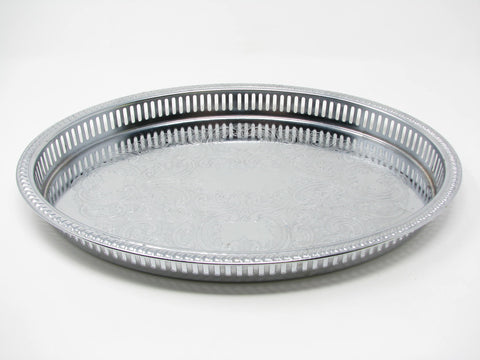 edgebrookhouse - Vintage 1950s Shelton Ware Reticulated Chrome Tray