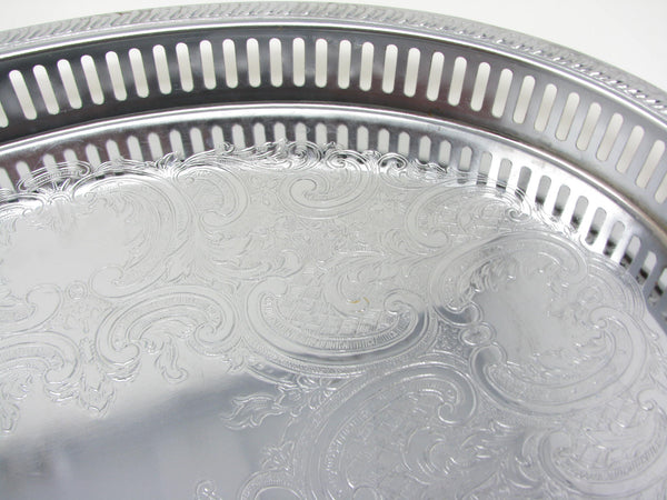 edgebrookhouse - Vintage 1950s Shelton Ware Reticulated Chrome Tray