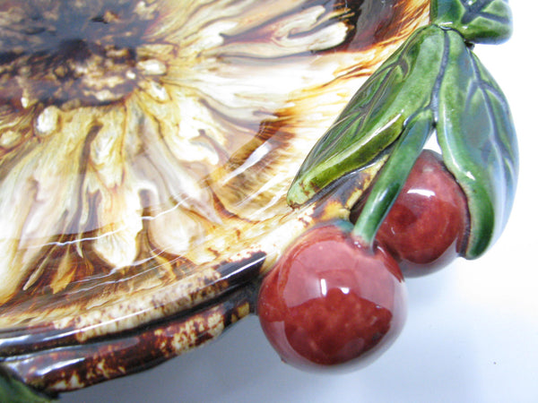 edgebrookhouse - Vintage 1950s St. Peter Graz Austrian Majolica Pottery Centerpiece Bowl