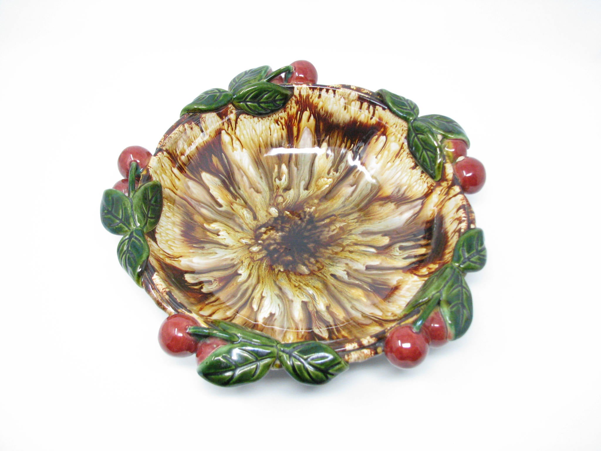Vintage 1950s St. Peter Graz Austrian Majolica Pottery Centerpiece