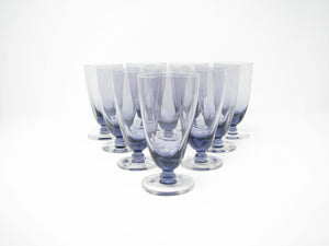 edgebrookhouse - Vintage 1950s Sveldt Violet Purple Footed Tumblers by Imperial Glass Ohio - Set of 10