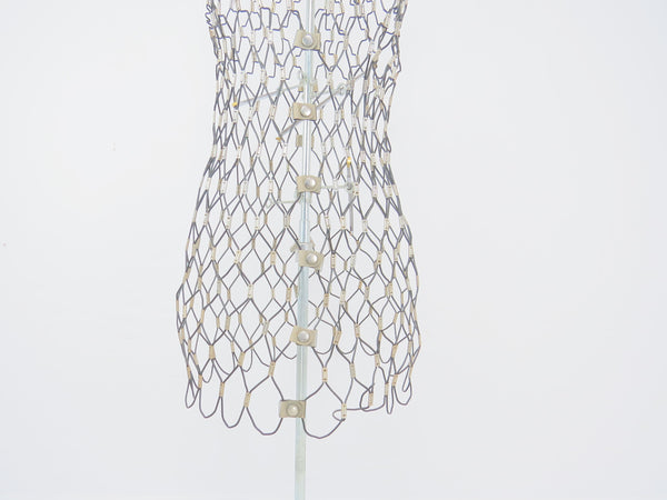 edgebrookhouse - Vintage 1960s Industrial "My Double" Adjustable Wire Mesh Dress Form with Stand