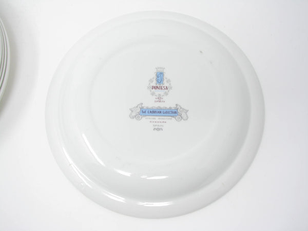 edgebrookhouse - Vintage 1960s Pontesa Granada Castillian Collection Dinner Plates Made in Spain - 8 Pieces