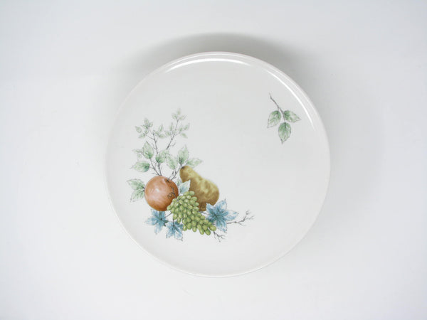edgebrookhouse - Vintage 1960s Syracuse Carefree Wayside Dinner Plates with Orchard Fruit Pattern - 11 Pieces