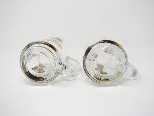 edgebrookhouse - Vintage 1970 Ronald Searle How to Make a Beaver Hat Glass Mugs or Steins for Hudson Bay Company (HBC) - 2 Pieces