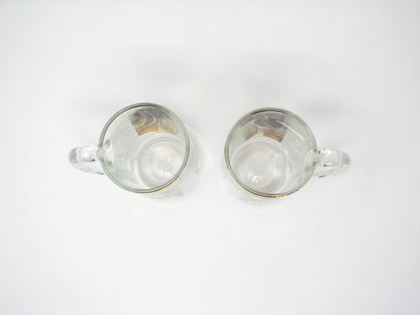 edgebrookhouse - Vintage 1970 Ronald Searle How to Make a Beaver Hat Glass Mugs or Steins for Hudson Bay Company (HBC) - 2 Pieces